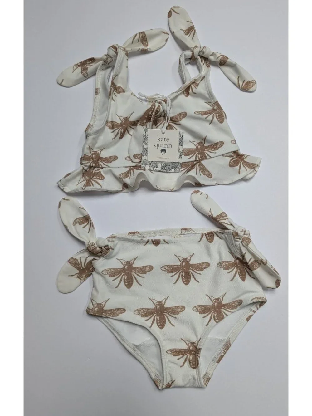 Kate Quinn Fennel Bees Bikini Set 5Y Swimsuit Swim